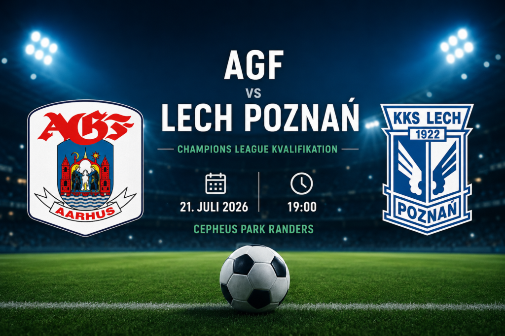 AGF - Lech Poznań spilforslag