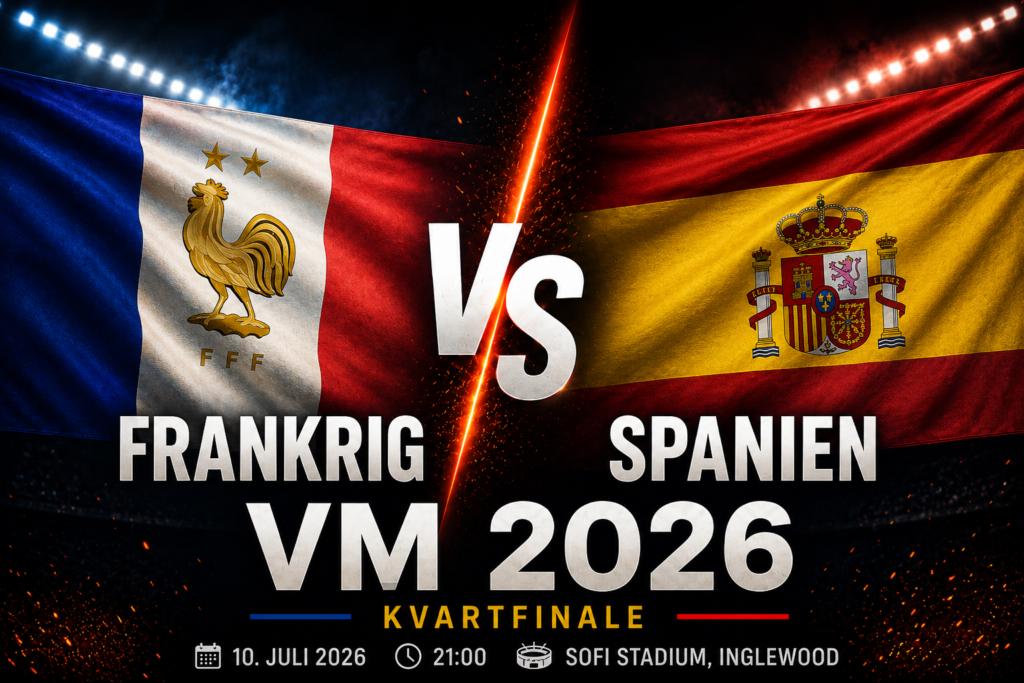 Frankrig - Spanien spilforslag